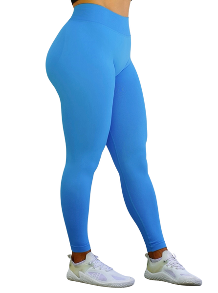 HARMONY SCRUNCH LEGGINGS- LIGHT BLUE