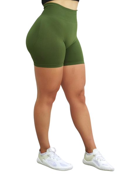 HARMONY SCRUNCH SHORTS- GREEN