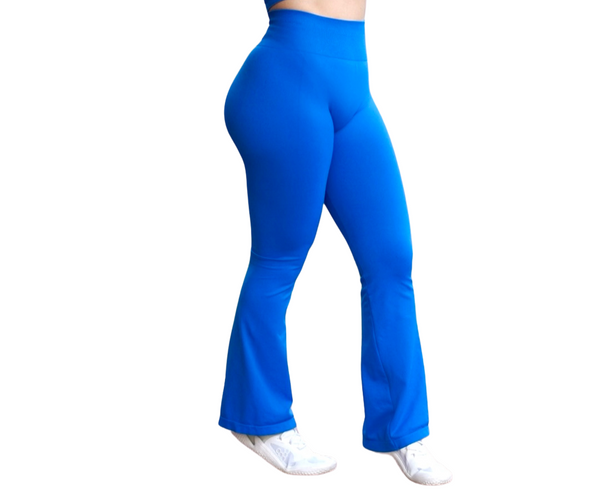 BLISS FLARES LEGGINGS- BLUE